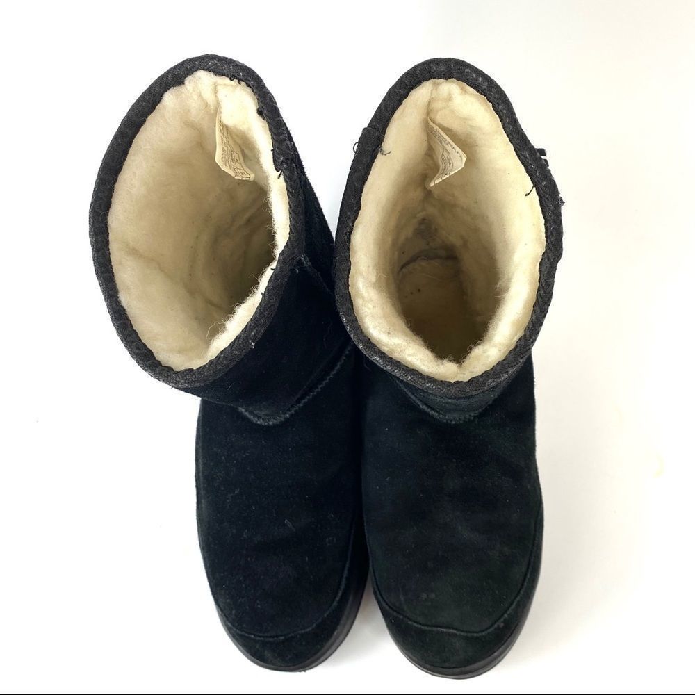 EMU Australia black suede & sheepskin wool boot 7 - Picture 8 of 15